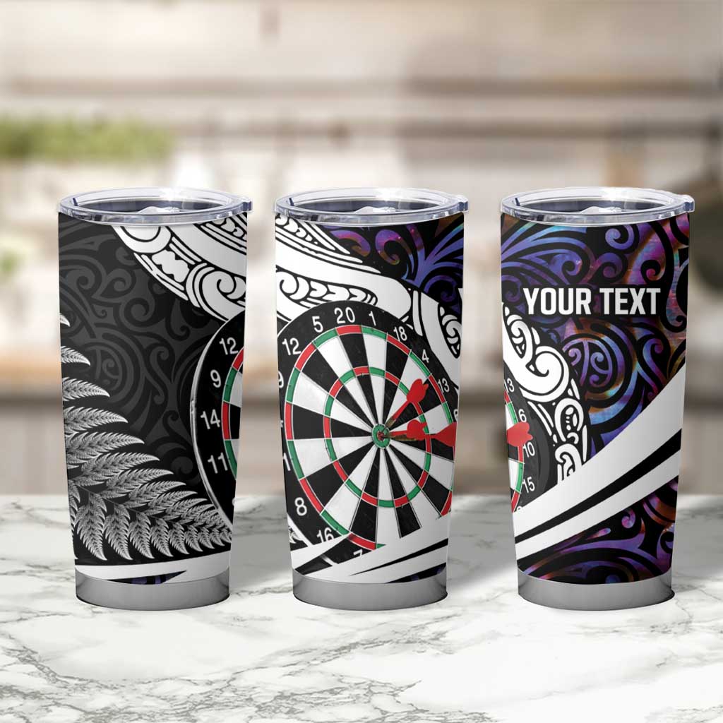 Personalized NZ Darts Tumbler Cup Paua Shell Maori Koru Whakairo - Purple - Aussie Hoodie