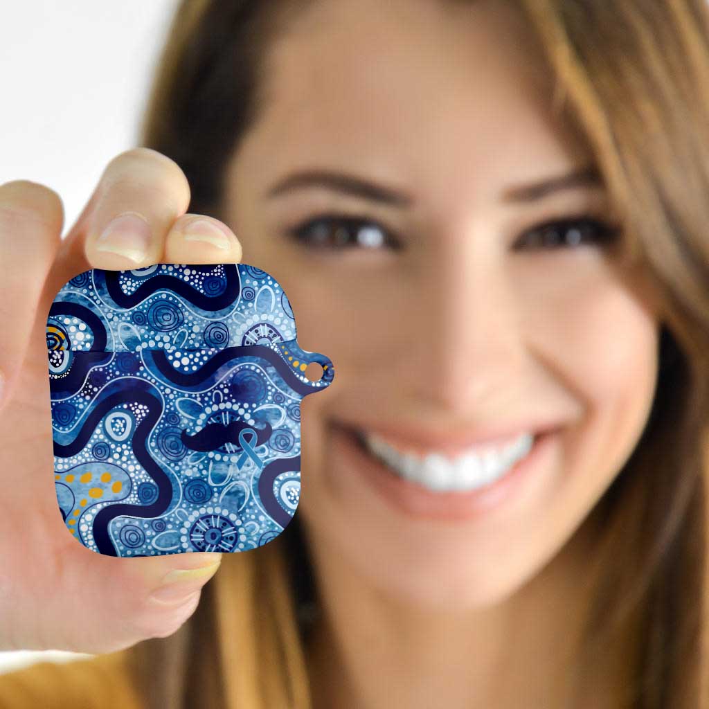 Australia Indigenous Blue Ribbon AirPods Case Mo Bros Mustache - Aussie Hoodie