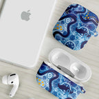 Australia Indigenous Blue Ribbon AirPods Case Mo Bros Mustache - Aussie Hoodie