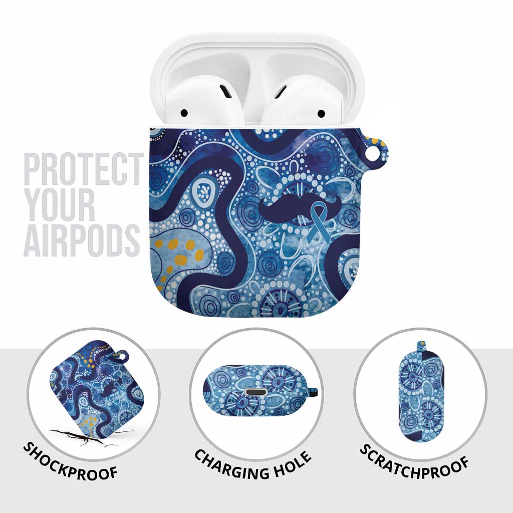 Australia Indigenous Blue Ribbon AirPods Case Mo Bros Mustache - Aussie Hoodie