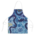 Australia Indigenous Blue Ribbon Apron Mo Bros Mustache - Aussie Hoodie