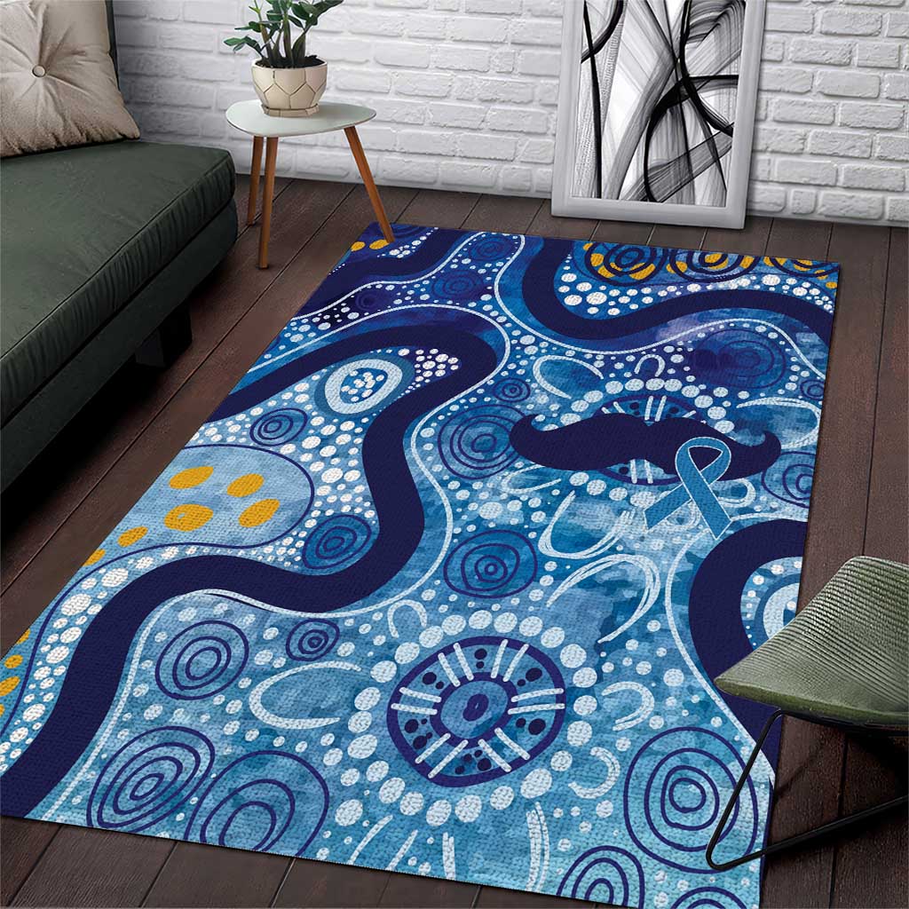 Australia Indigenous Blue Ribbon Area Rug Mo Bros Mustache - Aussie Hoodie