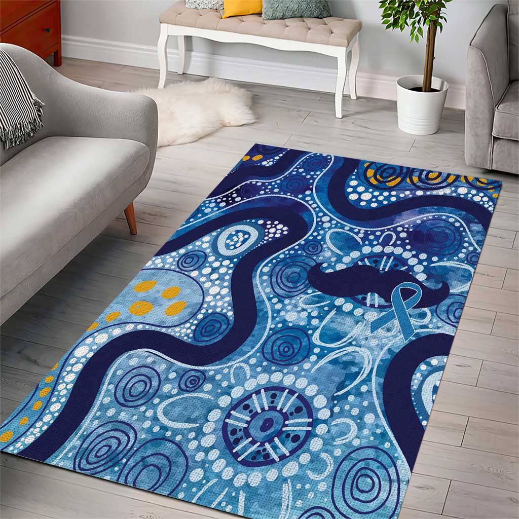 Australia Indigenous Blue Ribbon Area Rug Mo Bros Mustache - Aussie Hoodie