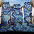 Australia Indigenous Blue Ribbon Back Car Seat Cover Mo Bros Mustache - Aussie Hoodie