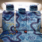 Australia Indigenous Blue Ribbon Back Car Seat Cover Mo Bros Mustache - Aussie Hoodie
