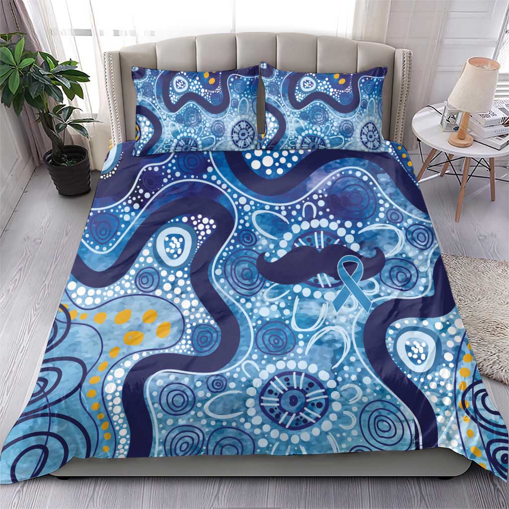 Australia Indigenous Blue Ribbon Bedding Set Mo Bros Mustache - Aussie Hoodie