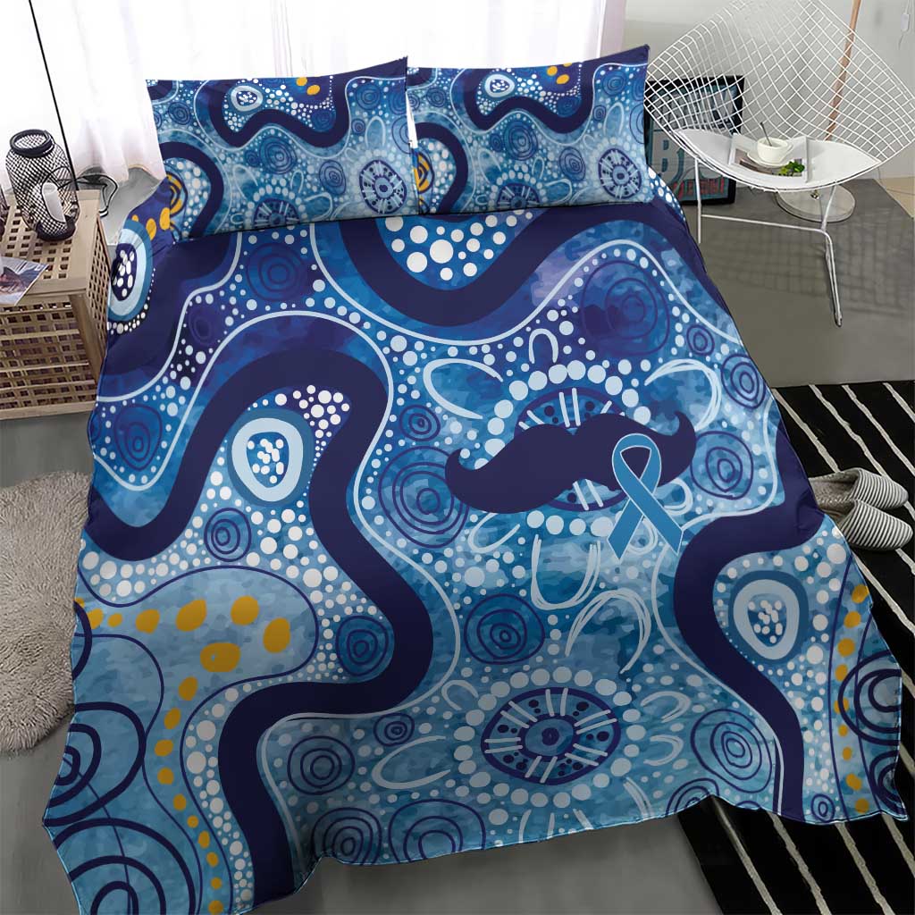 Australia Indigenous Blue Ribbon Bedding Set Mo Bros Mustache - Aussie Hoodie