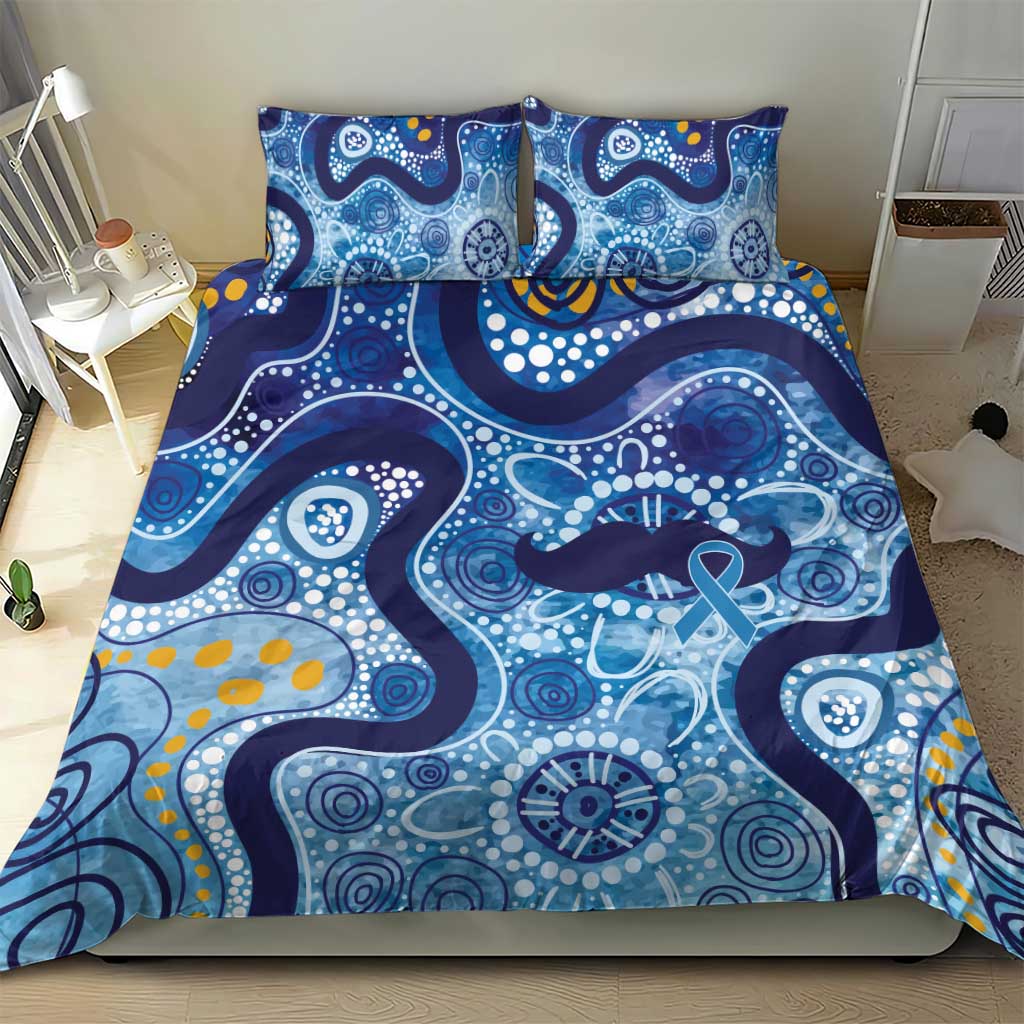 Australia Indigenous Blue Ribbon Bedding Set Mo Bros Mustache - Aussie Hoodie