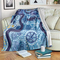 Australia Indigenous Blue Ribbon Blanket Mo Bros Mustache - Aussie Hoodie