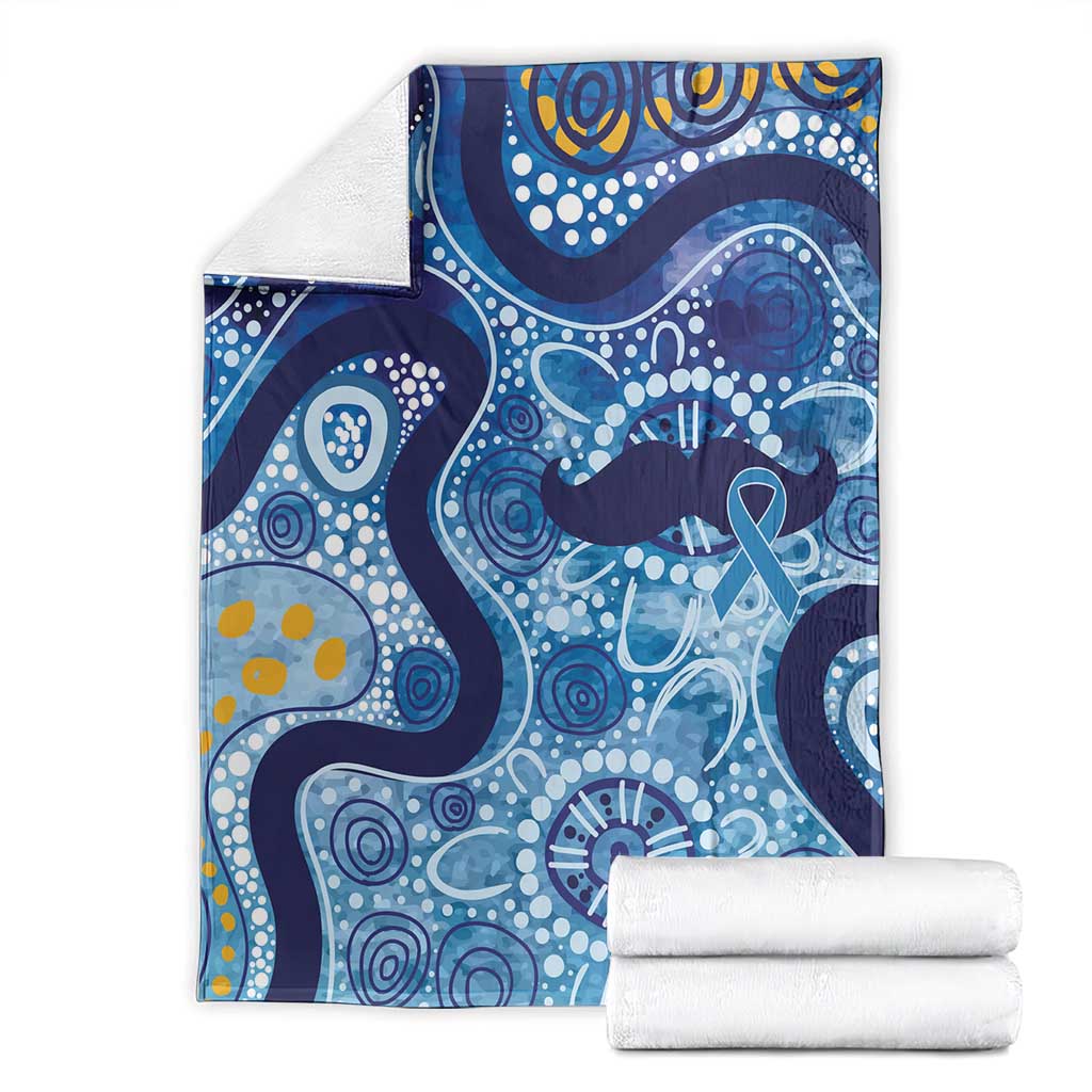 Australia Indigenous Blue Ribbon Blanket Mo Bros Mustache - Aussie Hoodie