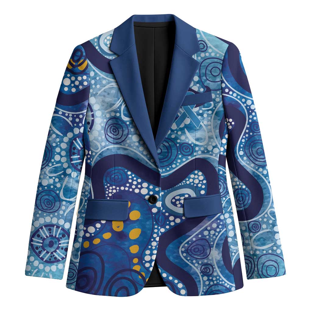 Australia Indigenous Blue Ribbon Blazer Mo Bros Mustache - Aussie Hoodie