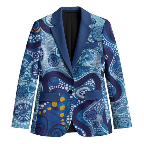 Australia Indigenous Blue Ribbon Blazer Mo Bros Mustache - Aussie Hoodie