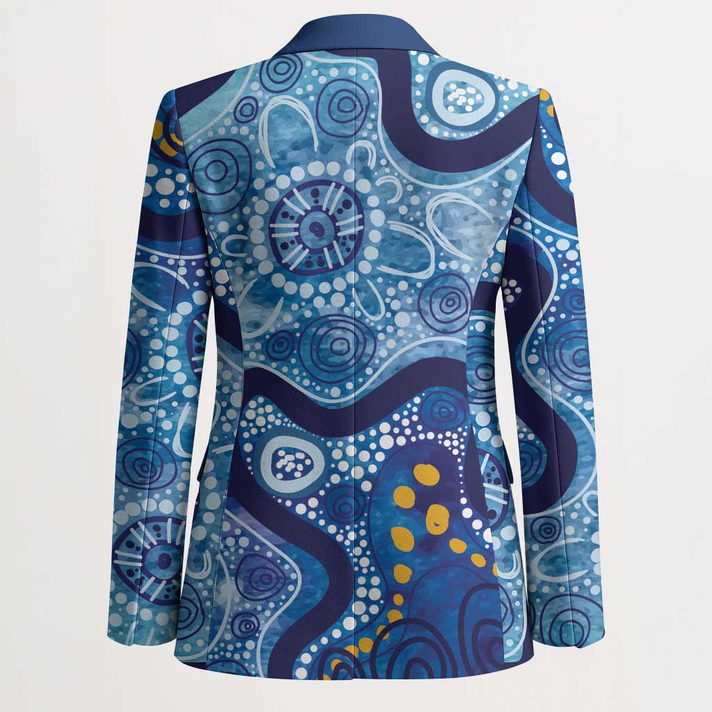 Australia Indigenous Blue Ribbon Blazer Mo Bros Mustache - Aussie Hoodie
