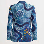 Australia Indigenous Blue Ribbon Blazer Mo Bros Mustache - Aussie Hoodie
