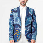 Australia Indigenous Blue Ribbon Blazer Mo Bros Mustache - Aussie Hoodie