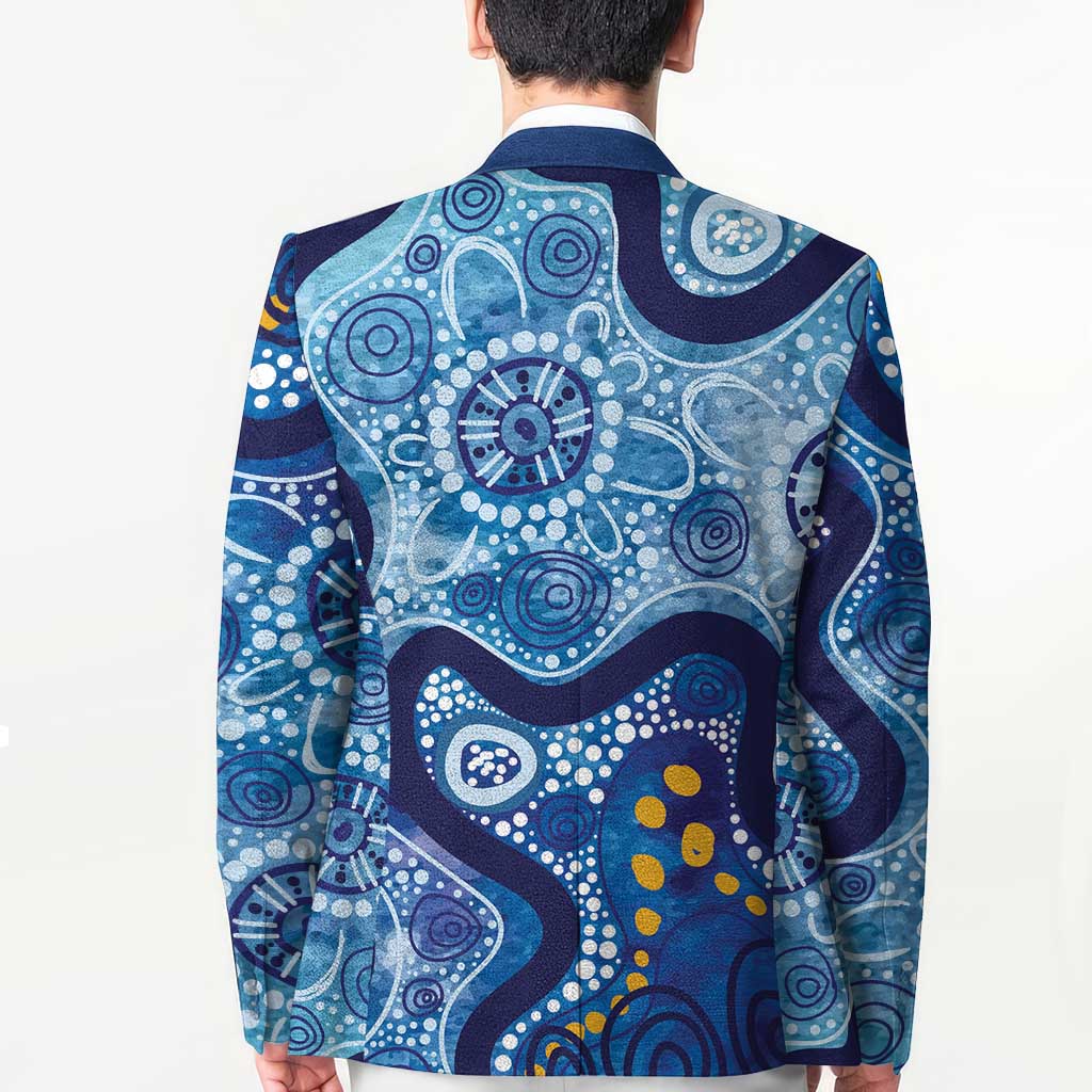Australia Indigenous Blue Ribbon Blazer Mo Bros Mustache - Aussie Hoodie