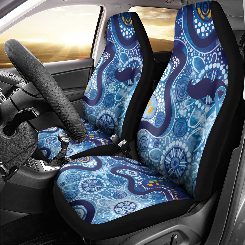 Australia Indigenous Blue Ribbon Car Seat Cover Mo Bros Mustache - Aussie Hoodie