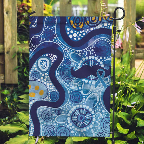 Australia Indigenous Blue Ribbon Garden Flag Mo Bros Mustache - Aussie Hoodie