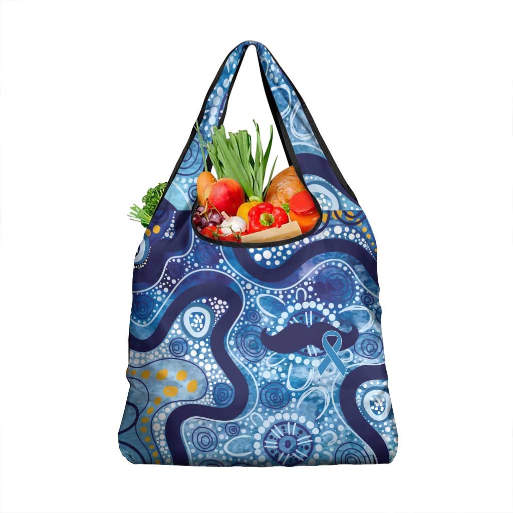 Australia Indigenous Blue Ribbon Grocery Bag Mo Bros Mustache - Aussie Hoodie