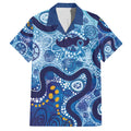 Australia Indigenous Blue Ribbon Hawaiian Shirt Mo Bros Mustache - Aussie Hoodie