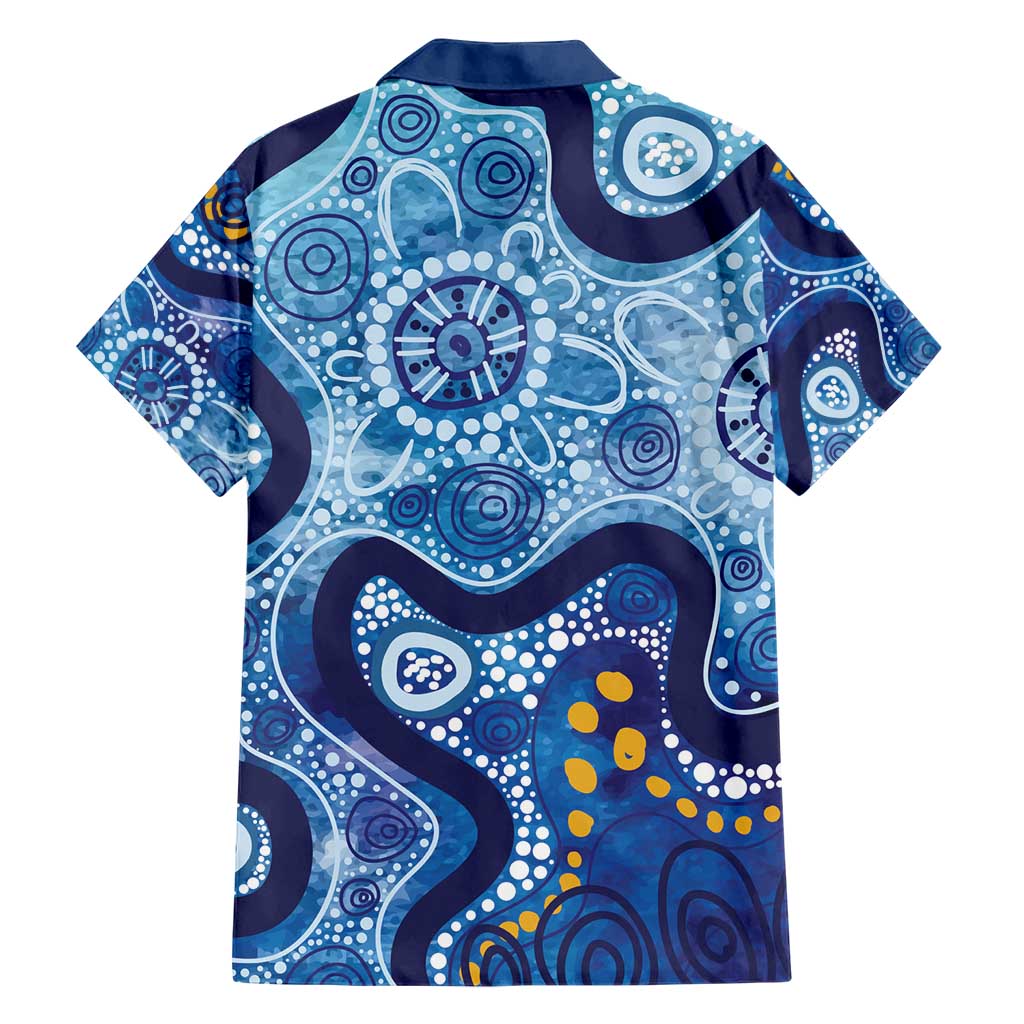 Australia Indigenous Blue Ribbon Hawaiian Shirt Mo Bros Mustache - Aussie Hoodie