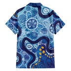 Australia Indigenous Blue Ribbon Hawaiian Shirt Mo Bros Mustache - Aussie Hoodie