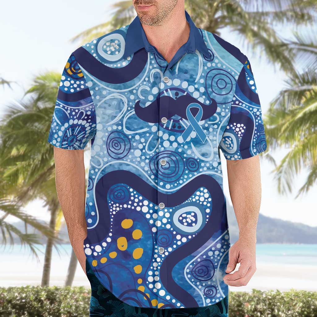 Australia Indigenous Blue Ribbon Hawaiian Shirt Mo Bros Mustache - Aussie Hoodie