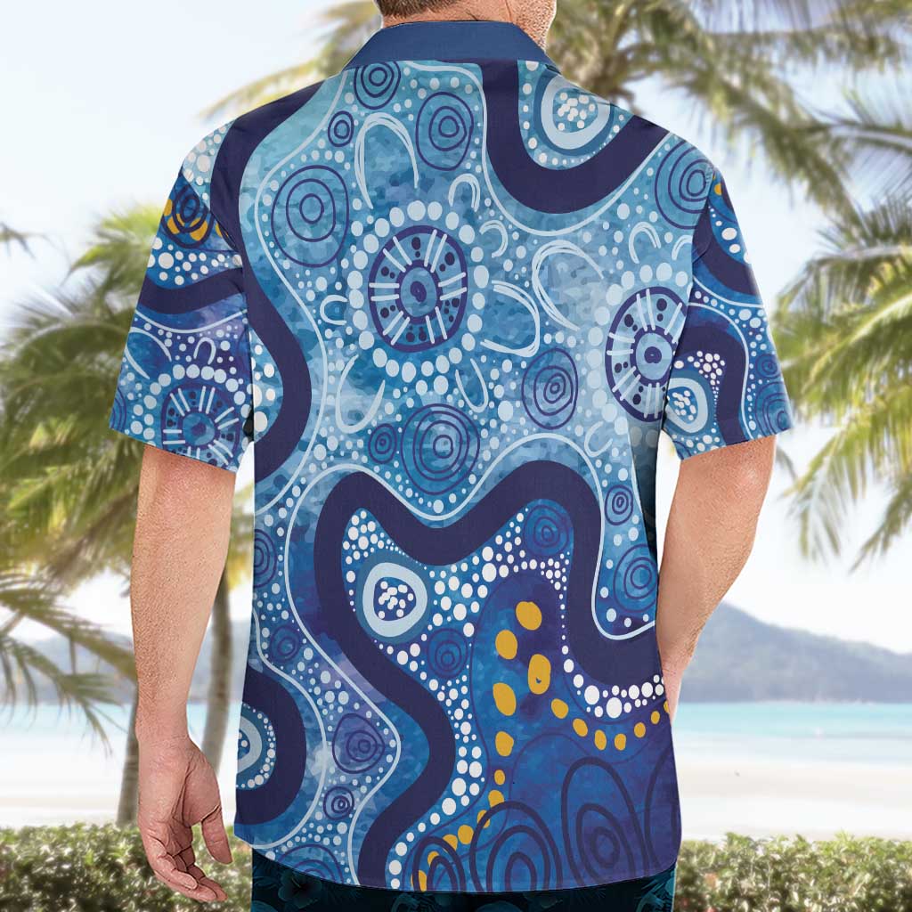Australia Indigenous Blue Ribbon Hawaiian Shirt Mo Bros Mustache - Aussie Hoodie