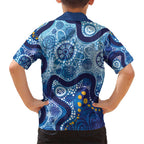 Australia Indigenous Blue Ribbon Hawaiian Shirt Mo Bros Mustache - Aussie Hoodie