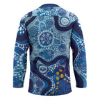 Australia Indigenous Blue Ribbon Hockey Jersey Mo Bros Mustache - Aussie Hoodie