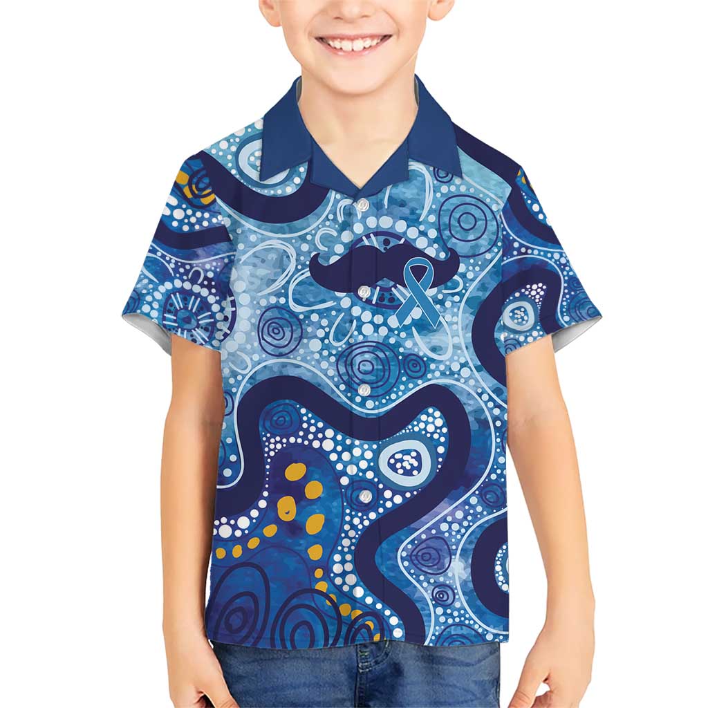 Australia Indigenous Blue Ribbon Kid Hawaiian Shirt Mo Bros Mustache - Aussie Hoodie