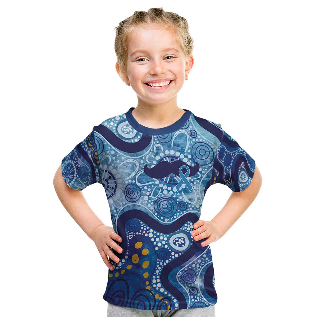Australia Indigenous Blue Ribbon Kid T Shirt Mo Bros Mustache - Aussie Hoodie