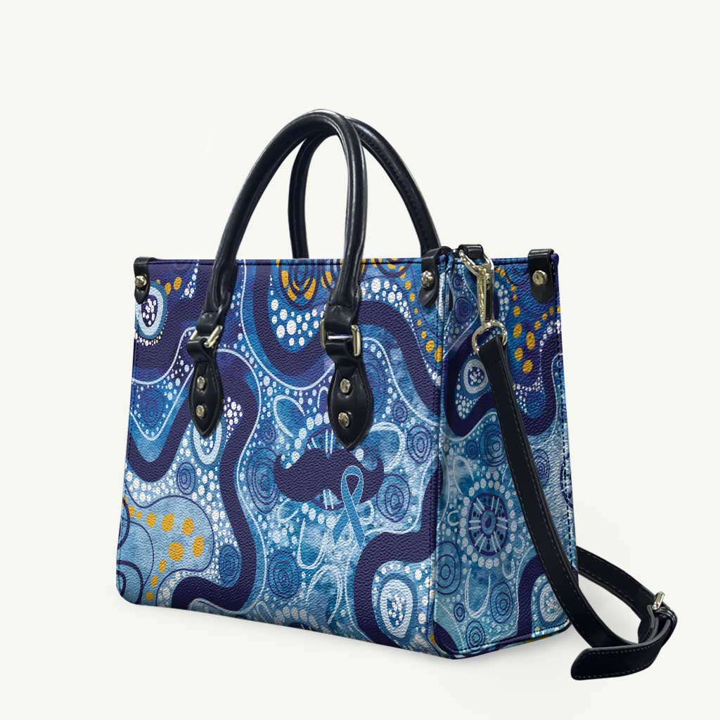 Australia Indigenous Blue Ribbon Leather Bag Mo Bros Mustache - Aussie Hoodie