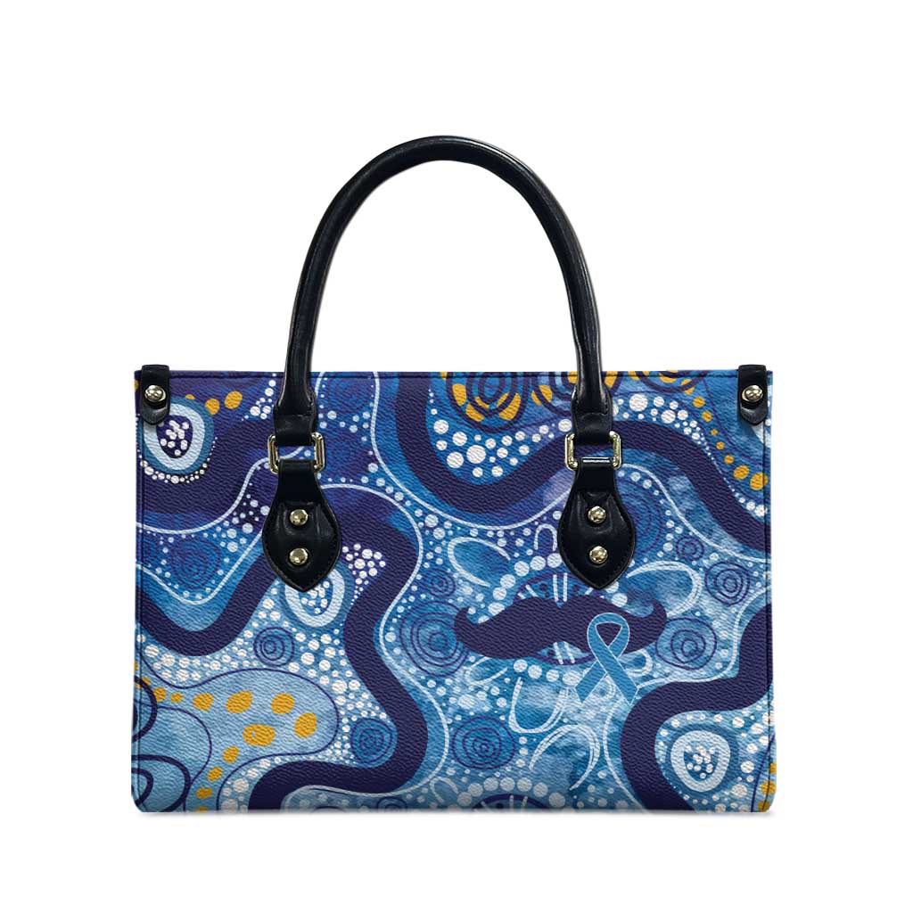 Australia Indigenous Blue Ribbon Leather Bag Mo Bros Mustache - Aussie Hoodie