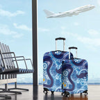 Australia Indigenous Blue Ribbon Luggage Cover Mo Bros Mustache - Aussie Hoodie