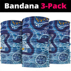 Australia Indigenous Blue Ribbon Neck Gaiter Mo Bros Mustache - Aussie Hoodie