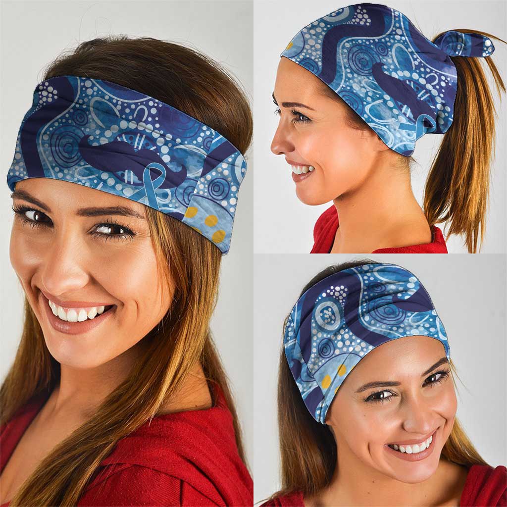 Australia Indigenous Blue Ribbon Neck Gaiter Mo Bros Mustache - Aussie Hoodie