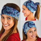 Australia Indigenous Blue Ribbon Neck Gaiter Mo Bros Mustache - Aussie Hoodie
