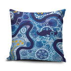Australia Indigenous Blue Ribbon Pillow Cover Mo Bros Mustache - Aussie Hoodie