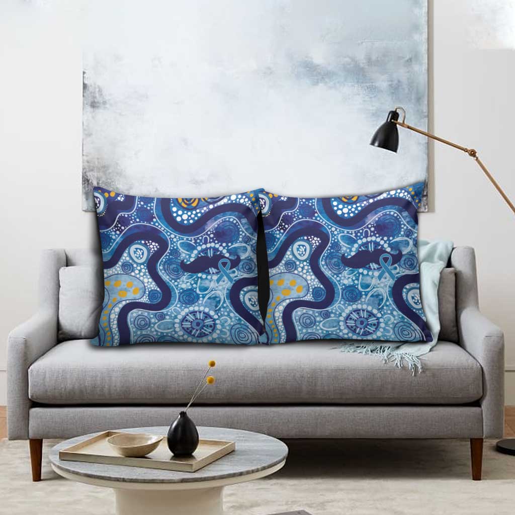 Australia Indigenous Blue Ribbon Pillow Cover Mo Bros Mustache - Aussie Hoodie