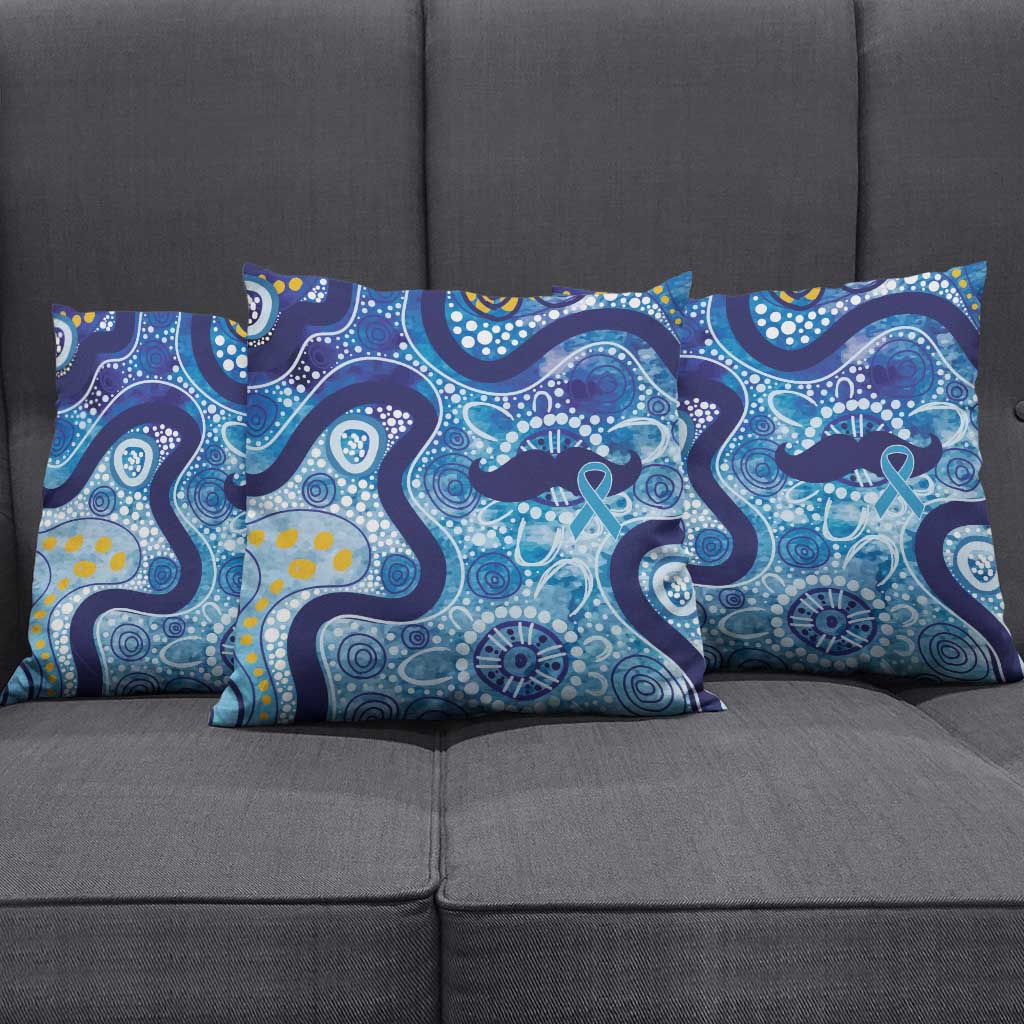 Australia Indigenous Blue Ribbon Pillow Cover Mo Bros Mustache - Aussie Hoodie