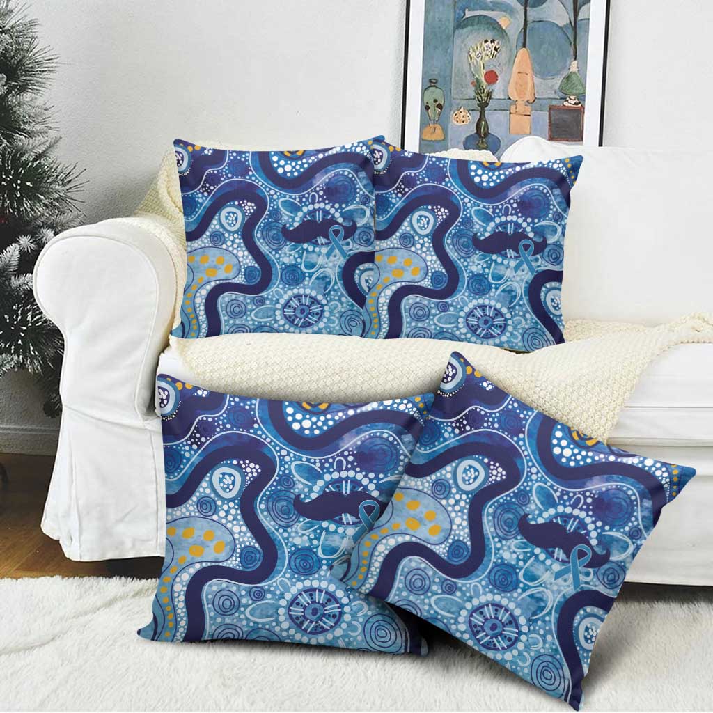 Australia Indigenous Blue Ribbon Pillow Cover Mo Bros Mustache - Aussie Hoodie