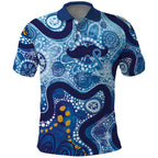 Australia Indigenous Blue Ribbon Polo Shirt Mo Bros Mustache - Aussie Hoodie