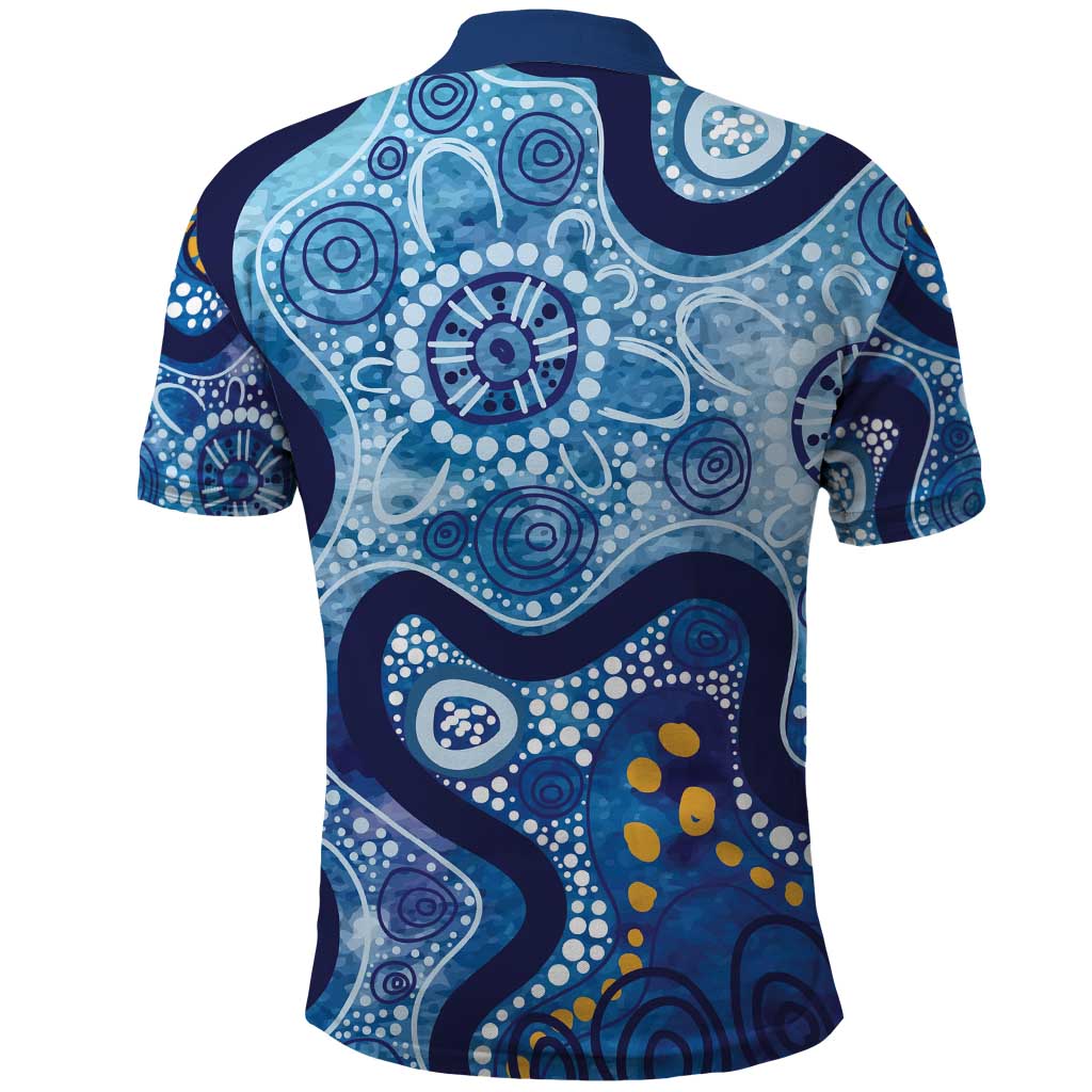 Australia Indigenous Blue Ribbon Polo Shirt Mo Bros Mustache - Aussie Hoodie