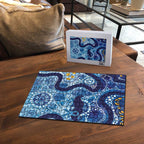 Australia Indigenous Blue Ribbon Puzzle Mo Bros Mustache - Aussie Hoodie
