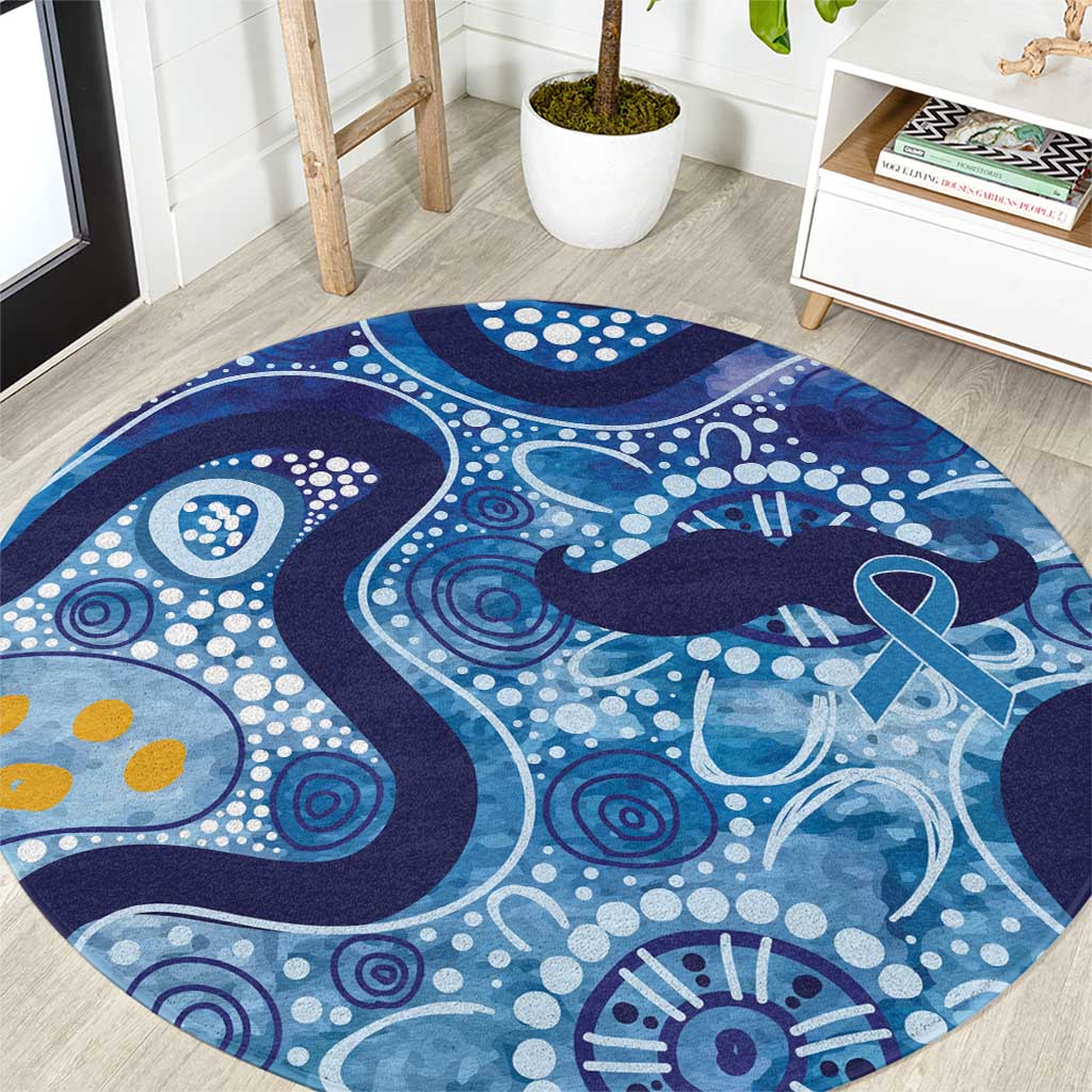 Australia Indigenous Blue Ribbon Round Carpet Mo Bros Mustache - Aussie Hoodie