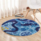 Australia Indigenous Blue Ribbon Round Carpet Mo Bros Mustache - Aussie Hoodie