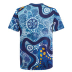 Australia Indigenous Blue Ribbon Rugby Jersey Mo Bros Mustache - Aussie Hoodie
