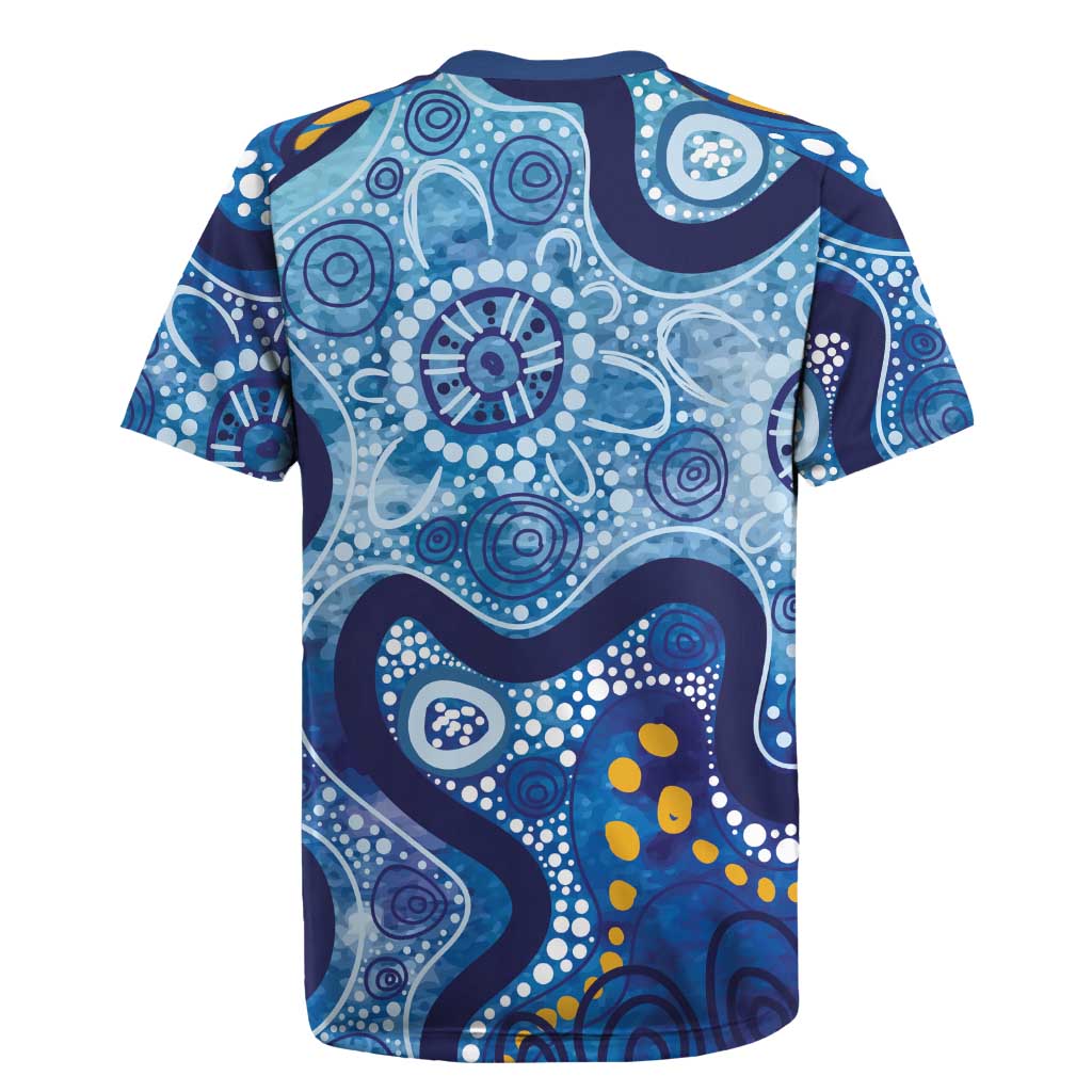 Australia Indigenous Blue Ribbon Rugby Jersey Mo Bros Mustache - Aussie Hoodie
