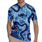 Australia Indigenous Blue Ribbon Rugby Jersey Mo Bros Mustache - Aussie Hoodie